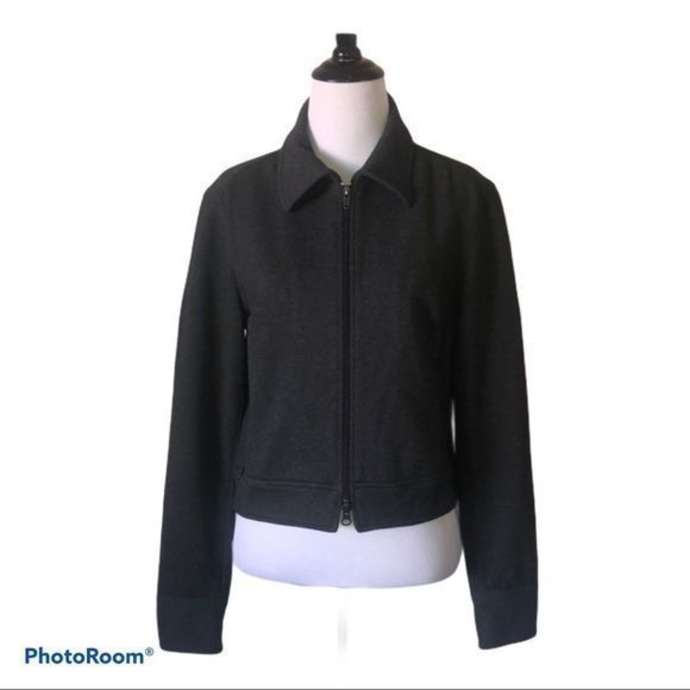 5/$30 🎈Express women’s vintage grey zip up blazer size 5/6